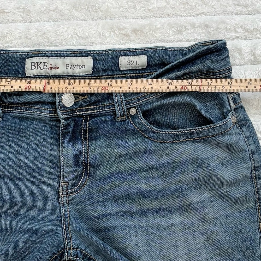 BKE DENIM Jeans Payton Mid Rise Light-Medium Wash 32 Long - Picture 9 of 14